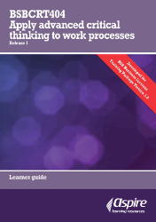 Picture of BSBCRT404 Apply advanced critical thinking to work processes eBook