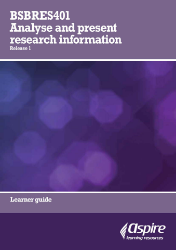 Picture of BSBRES401 Analyse and present research information eBook