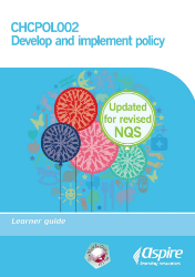 Picture of CHCPOL002 Develop and implement policy NQS updated eBook
