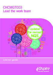 Picture of CHCMGT003 Lead the work team NQS updated eBook