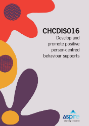 Picture of CHCDIS016 Dev/promote positive person-centred beh supports eBook