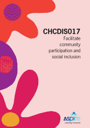 Picture of CHCDIS017 Facilitate comm particpation&social inclusion eBook